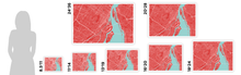 Load image into Gallery viewer, Montreal Map Print - Choose your color