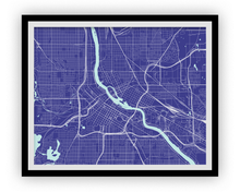 Load image into Gallery viewer, Minneapolis Map Print - Choose your color