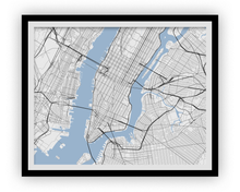 Charger l'image dans la galerie, New York Map Print - Choose your color