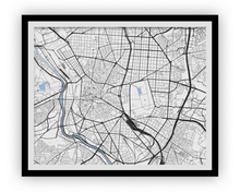 Load image into Gallery viewer, Madrid Map Print - Choose your color