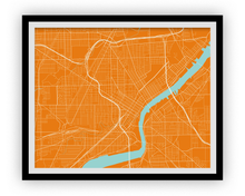 Load image into Gallery viewer, Toledo Ohio Map Print - Choose your color
