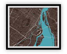 Load image into Gallery viewer, Montreal Map Print - Choose your color