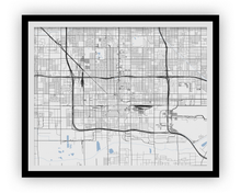Load image into Gallery viewer, Phoenix Map Print - Choose your color