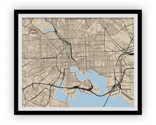 Charger l'image dans la galerie, Baltimore Map Print - Choose your color