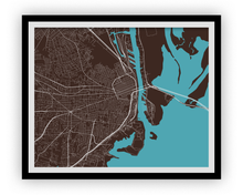 Load image into Gallery viewer, Mobile Map Print - Choose your color