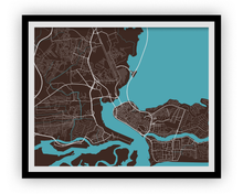 Charger l'image dans la galerie, Lagos Map Print - Choose your color