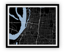 Load image into Gallery viewer, Memphis Map Print - Choose your color