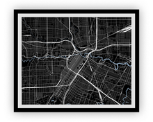 Charger l'image dans la galerie, Houston Map Print - Any Color You Like