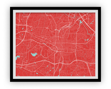 Charger l'image dans la galerie, Raleigh Map Print - Choose your color