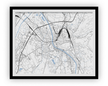 Load image into Gallery viewer, Salzburg Map Print - Choose your color