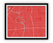 Load image into Gallery viewer, Wichita Map Print - Choose your color