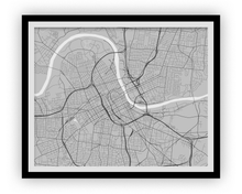 Load image into Gallery viewer, Nashville Map Print - Choose your color