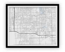 Load image into Gallery viewer, Chandler Map Print - Choose your color