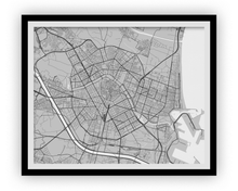 Load image into Gallery viewer, Valencia Map Print - Choose your color