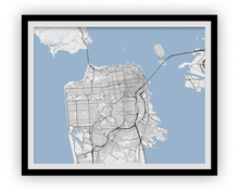 Load image into Gallery viewer, San Francisco Map Print - Choose your color