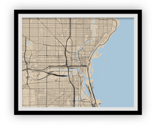 Charger l'image dans la galerie, Milwaukee Map Print - Choose your color