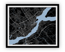Load image into Gallery viewer, Quebec Map Print - Choose your color