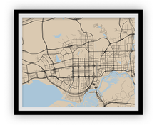 Load image into Gallery viewer, Shenzhen Map Print - Choose your color