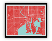 Load image into Gallery viewer, Tampa Map Print - Choose your color