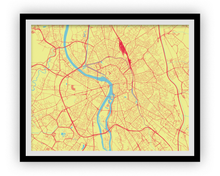 Load image into Gallery viewer, Toulouse Map Print - Choose your color