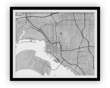 Load image into Gallery viewer, San Diego Map Print - Choose your color