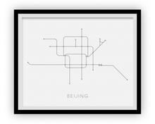 Charger l'image dans la galerie, Beijing Subway Map Print - Beijing Metro Map Poster