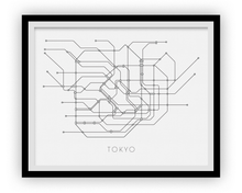 Charger l'image dans la galerie, Tokyo Subway Map Print - Tokyo Metro Map Poster