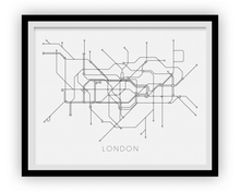 Charger l'image dans la galerie, London Subway Map Print - London Metro Map Poster