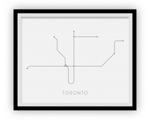 Charger l'image dans la galerie, Toronto Subway Map Print - Toronto Metro Map Poster