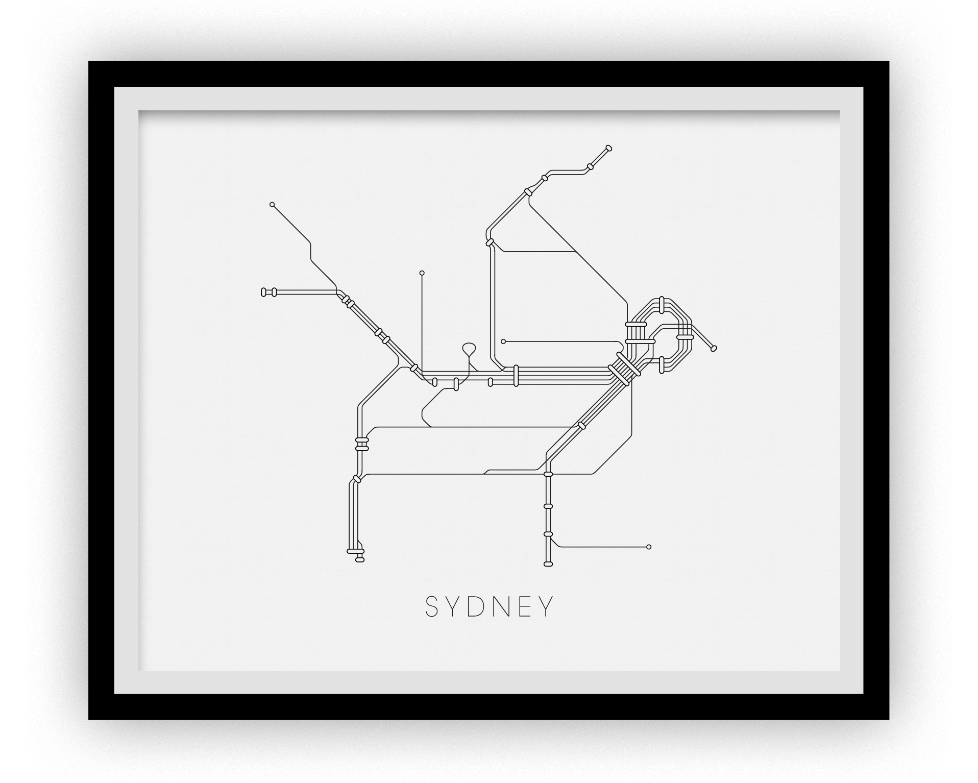 Sydney Subway Map Print - Sydney Metro Map Poster – Studio Raton