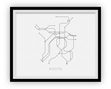 Charger l'image dans la galerie, Kyoto Subway Map Print - Kyoto Metro Map Poster
