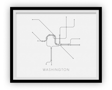 Charger l'image dans la galerie, Washington Subway Map Print - Washington Metro Map Poster