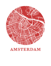 Load image into Gallery viewer, Amsterdam Map Print - City Map Poster