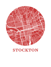 Load image into Gallery viewer, Stockton Map Print - City Map Poster