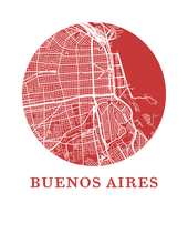 Load image into Gallery viewer, Buenos Aires Map Print - City Map Poster