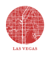 Charger l'image dans la galerie, Affiche cartographique de Las Vegas - Style OMap
