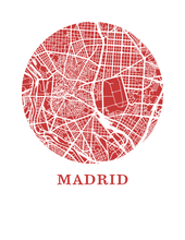 Load image into Gallery viewer, Madrid Map Print - City Map Poster