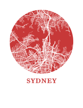 Load image into Gallery viewer, Sydney Map Print - City Map Poster