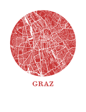 Load image into Gallery viewer, Graz Map Print - City Map Poster