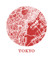 Load image into Gallery viewer, Tokyo Map Print - City Map Poster