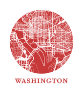 Load image into Gallery viewer, Washington Map Print - City Map Poster