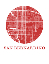 Load image into Gallery viewer, San Bernardino Map Print - City Map Poster