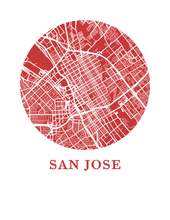 Load image into Gallery viewer, San Jose Map Print - City Map Poster