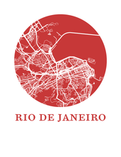 Load image into Gallery viewer, Rio de Janeiro Map Print - City Map Poster