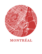 Load image into Gallery viewer, Montreal Map Print - City Map Poster