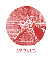 Load image into Gallery viewer, St Paul Map Print - City Map Poster