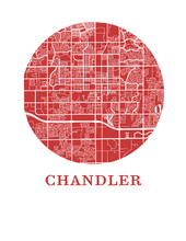 Charger l'image dans la galerie, Affiche cartographique de Chandler - Style OMap