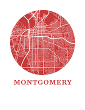 Load image into Gallery viewer, Montgomery Map Print - City Map Poster