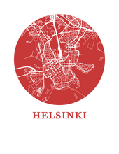 Load image into Gallery viewer, Helsinki Map Print - City Map Poster