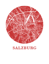 Load image into Gallery viewer, Salzburg Map Print - City Map Poster